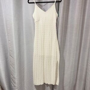 Hollister Cream Midi Dress